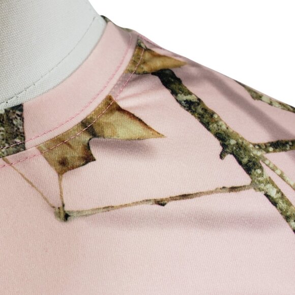 Terramar Women Stalker Pink Camo Long Sleeve Tee M, Fall Hiking Camping Hunting - Picture 6 of 11